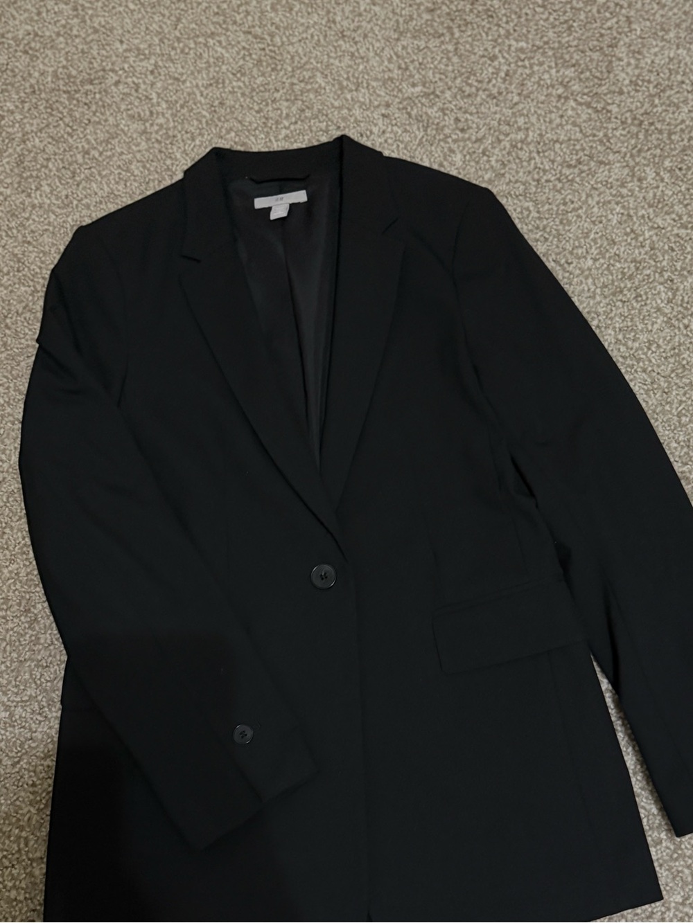H&M Black Single-Button Women's Blazer
